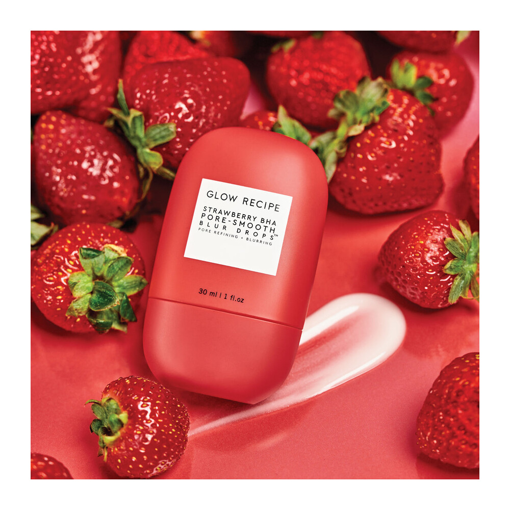 پرایمر Glow Recipe Strawberry BHA Pore-Smooth Blur Drops