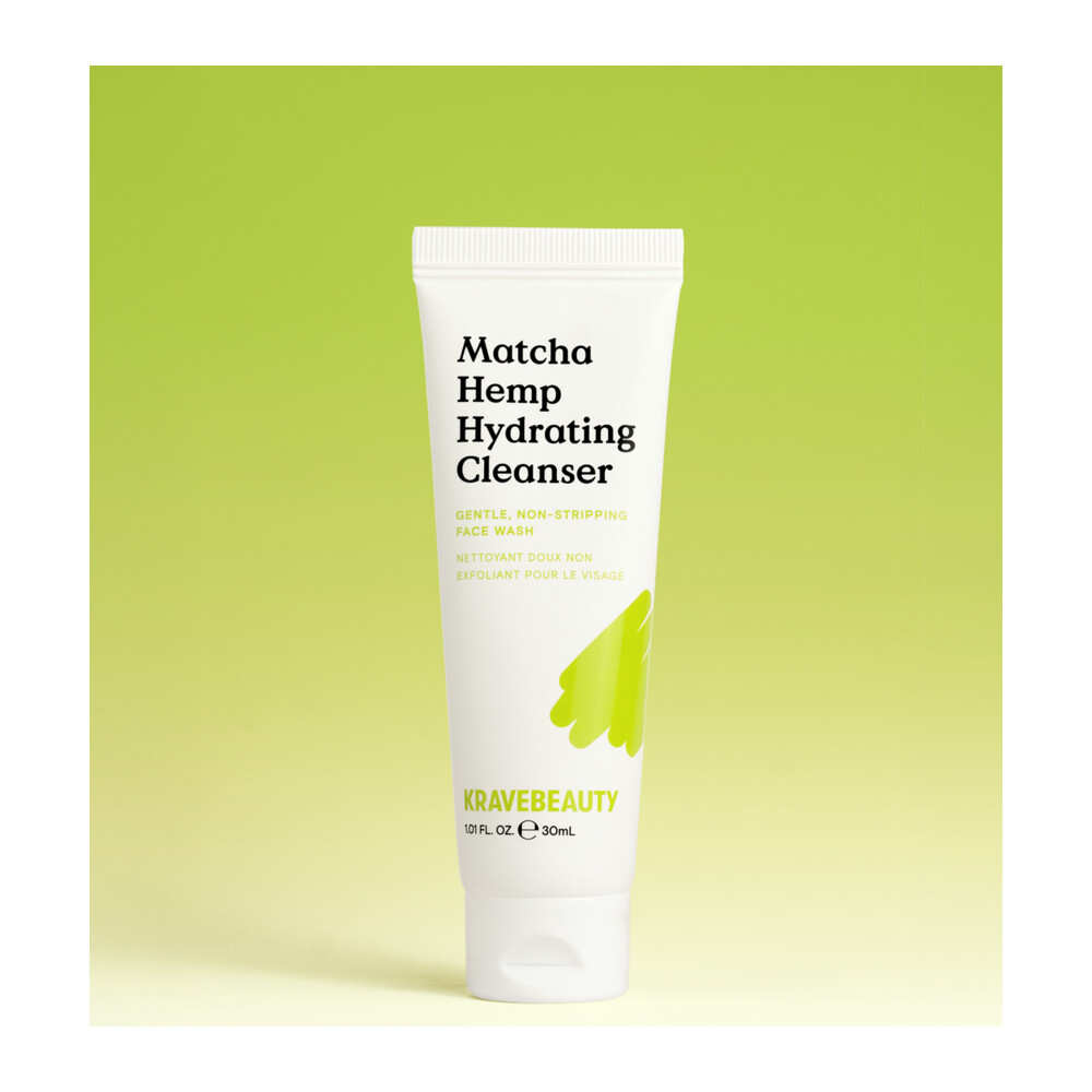 پاک‌کننده صورت Krave Beauty Mini Matcha Hemp Hydrating Cleanser