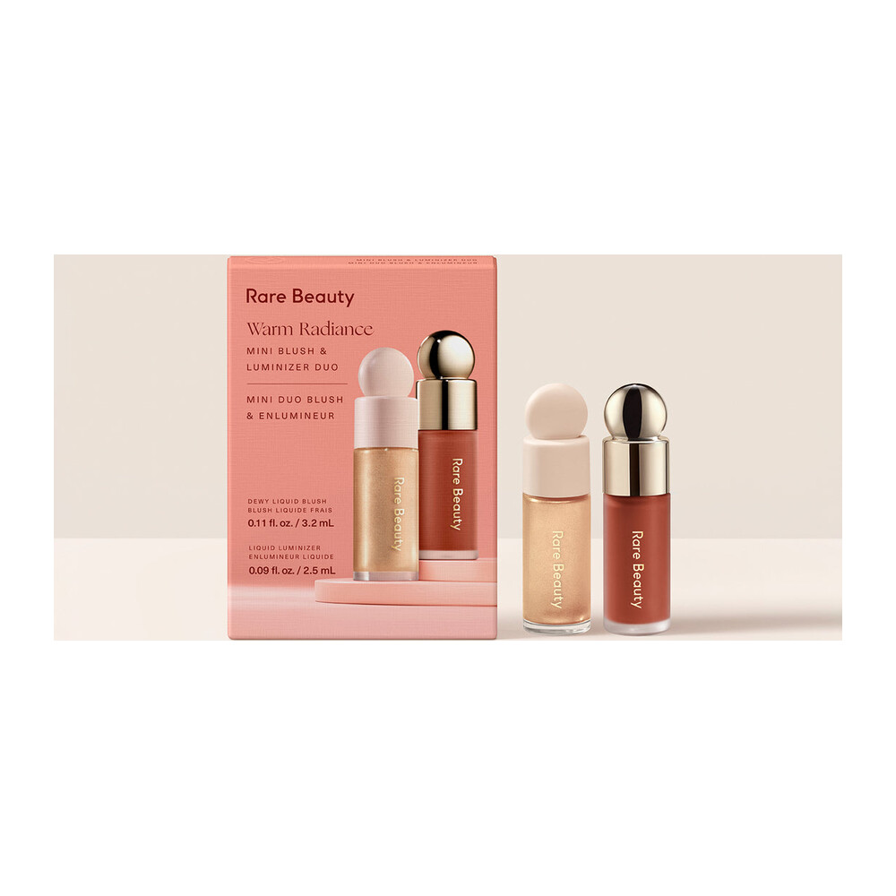 رژگونه Rare Beauty Warm Radiance Mini Blush & Luminizer Duo