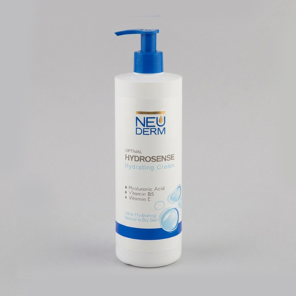 کرم مرطوب‌کننده دست، صورت و گردن Optimal Hydrosense پوست خشک و معمولی - 450 میلی‌لیتر