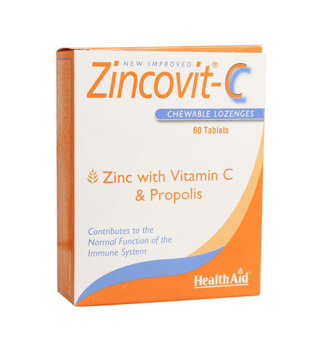 قرص جویدنی Zincovit-C - بسته 60 عددی