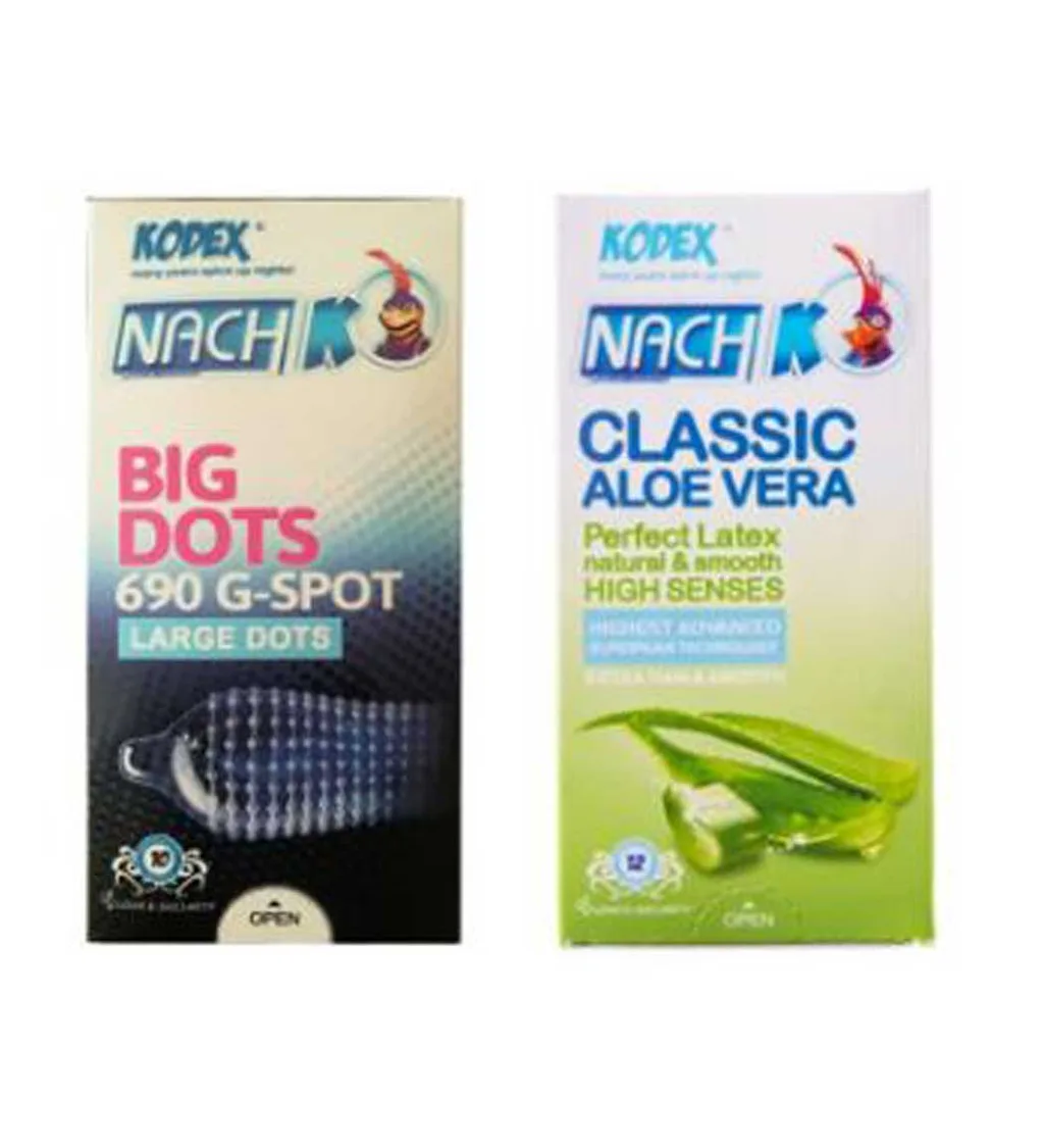کاندوم Big Dots (12 عددی) و Classic Aloe Vera (12 عددی)