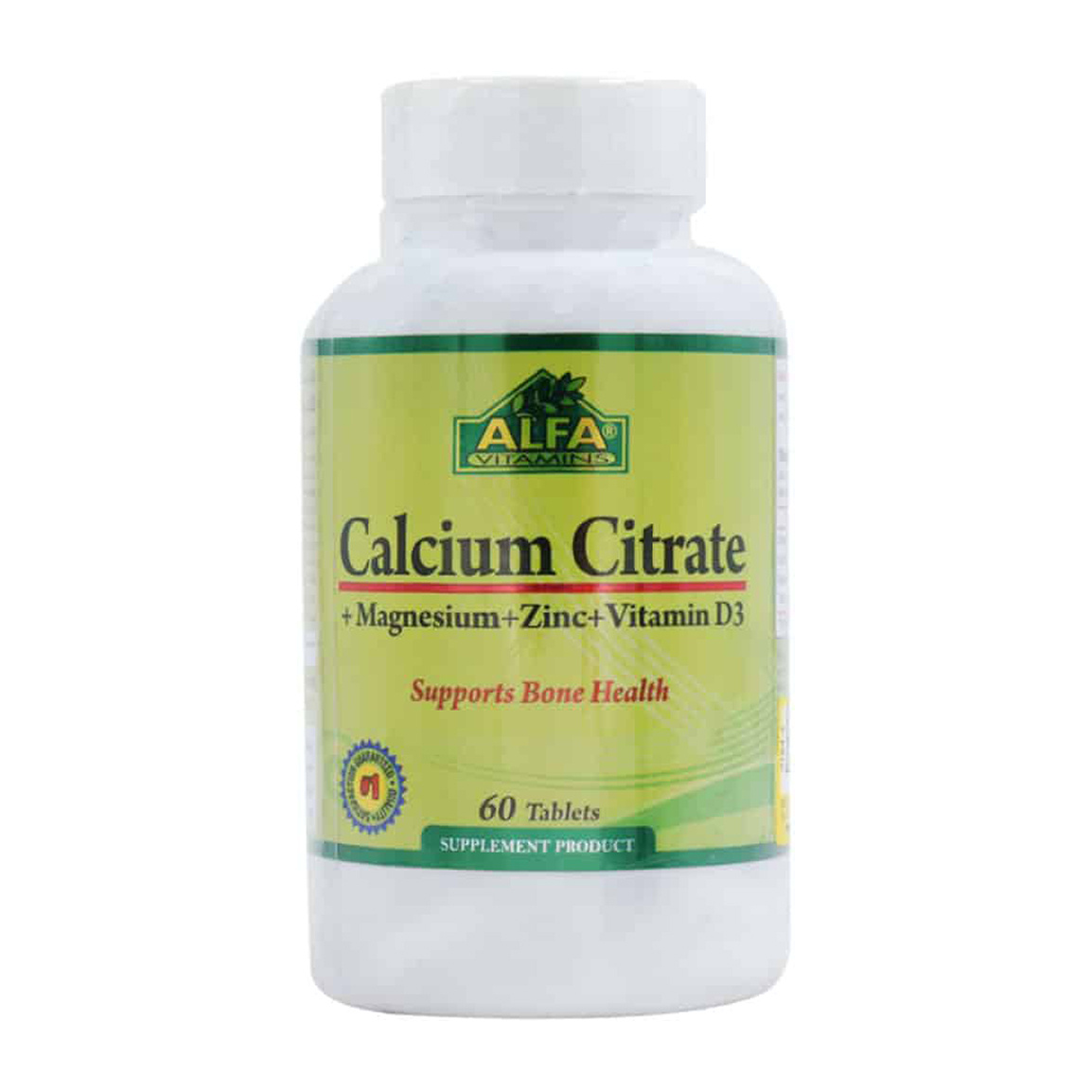 قرص کلسیم سیترات منیزیم زینک و ویتامین D3 - بسته 60 عددی