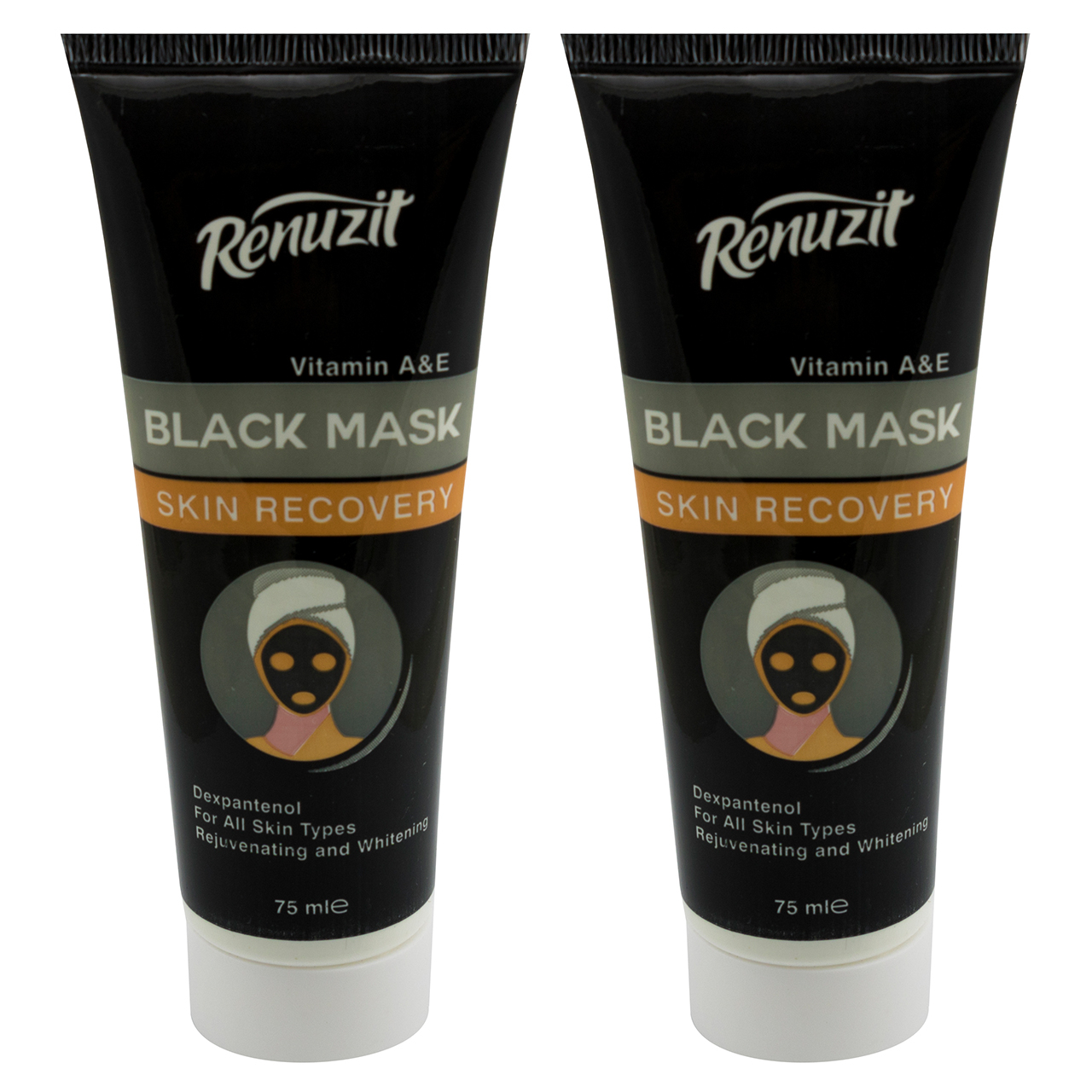ماسک صورت Black mask carbon active - 75 میلی‌لیتر، مجموعه 2 عددی