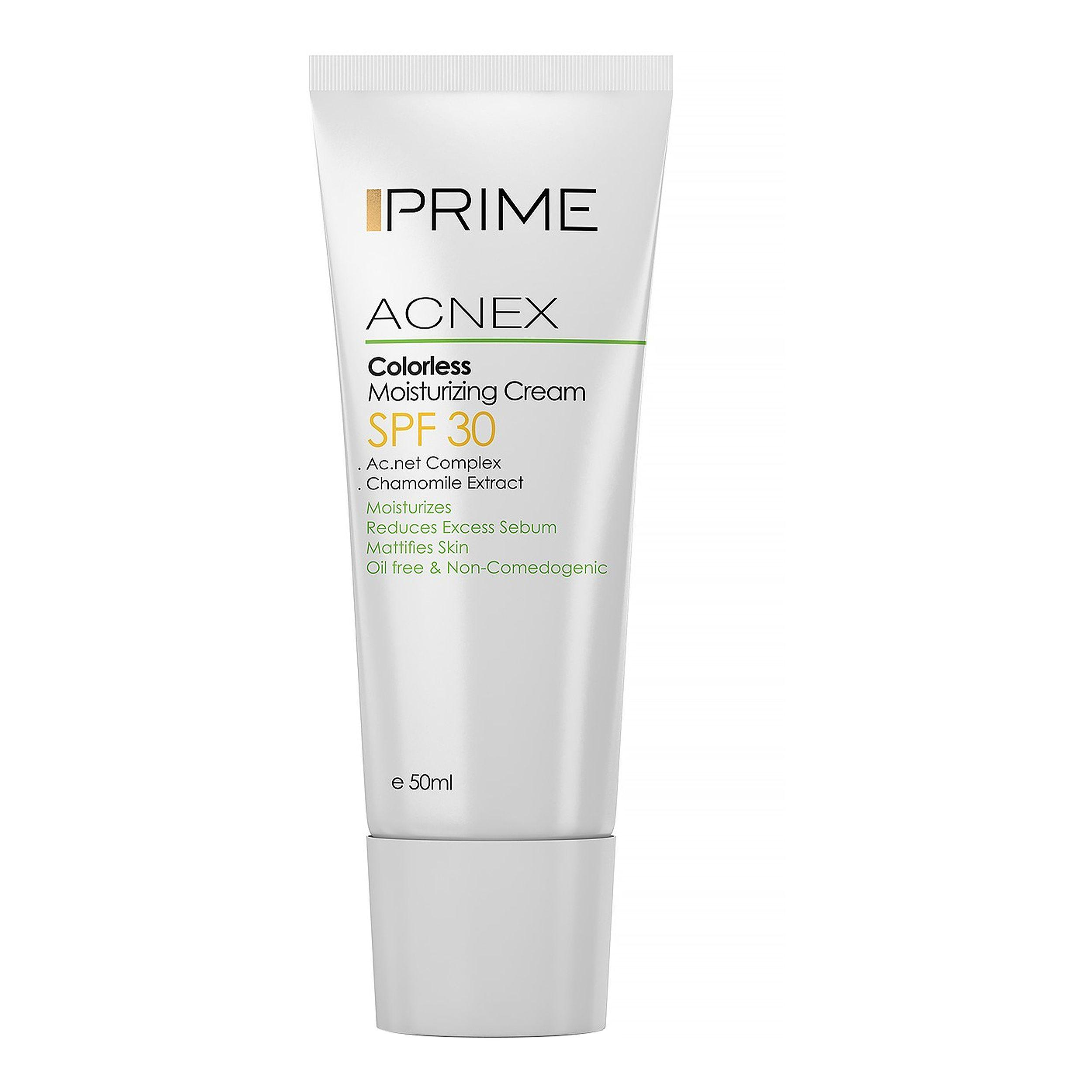 کرم مرطوبکننده بیرنگ Acnex SPF 30 - 50 میلیلیتر