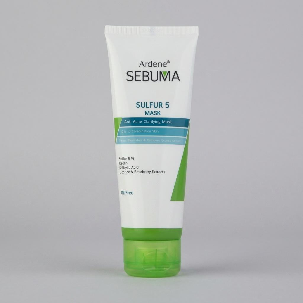 ماسک صورت Seboma Sulfur 5 پوست مختلط - 75 میلی‌لیتر