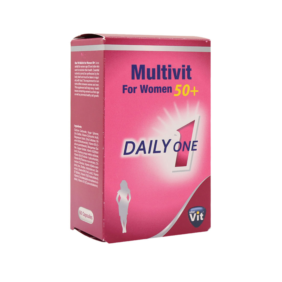 کپسول Multivit بانوان بالای 50 سال - بسته 60 عددی