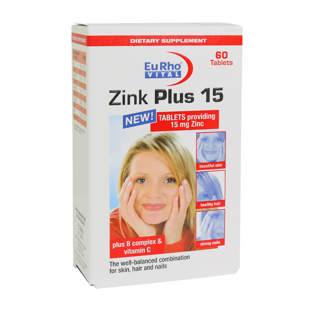 قرص Zink Plus 15 - بسته 60 عددی