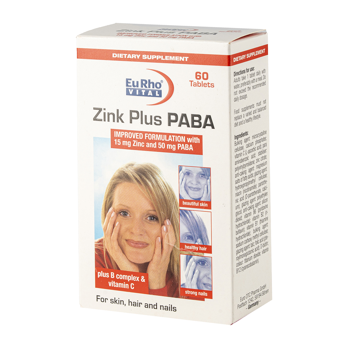قرص Zink Plus PABA - بسته 60 عددی