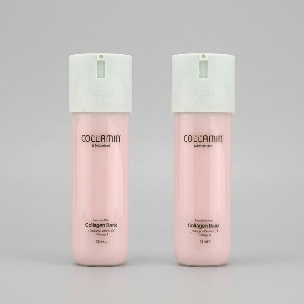 کرم مرطوب‌کننده صورت و گردن Collagen Bank - 125 میلی‌لیتر، بسته 2 عددی
