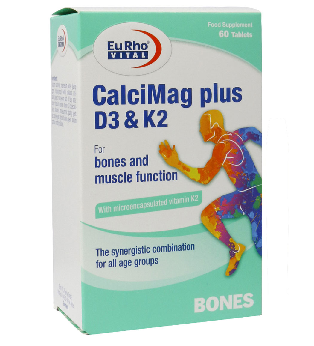قرص کلسی مگ پلاس D3 و K2 - بسته 60 عددی
