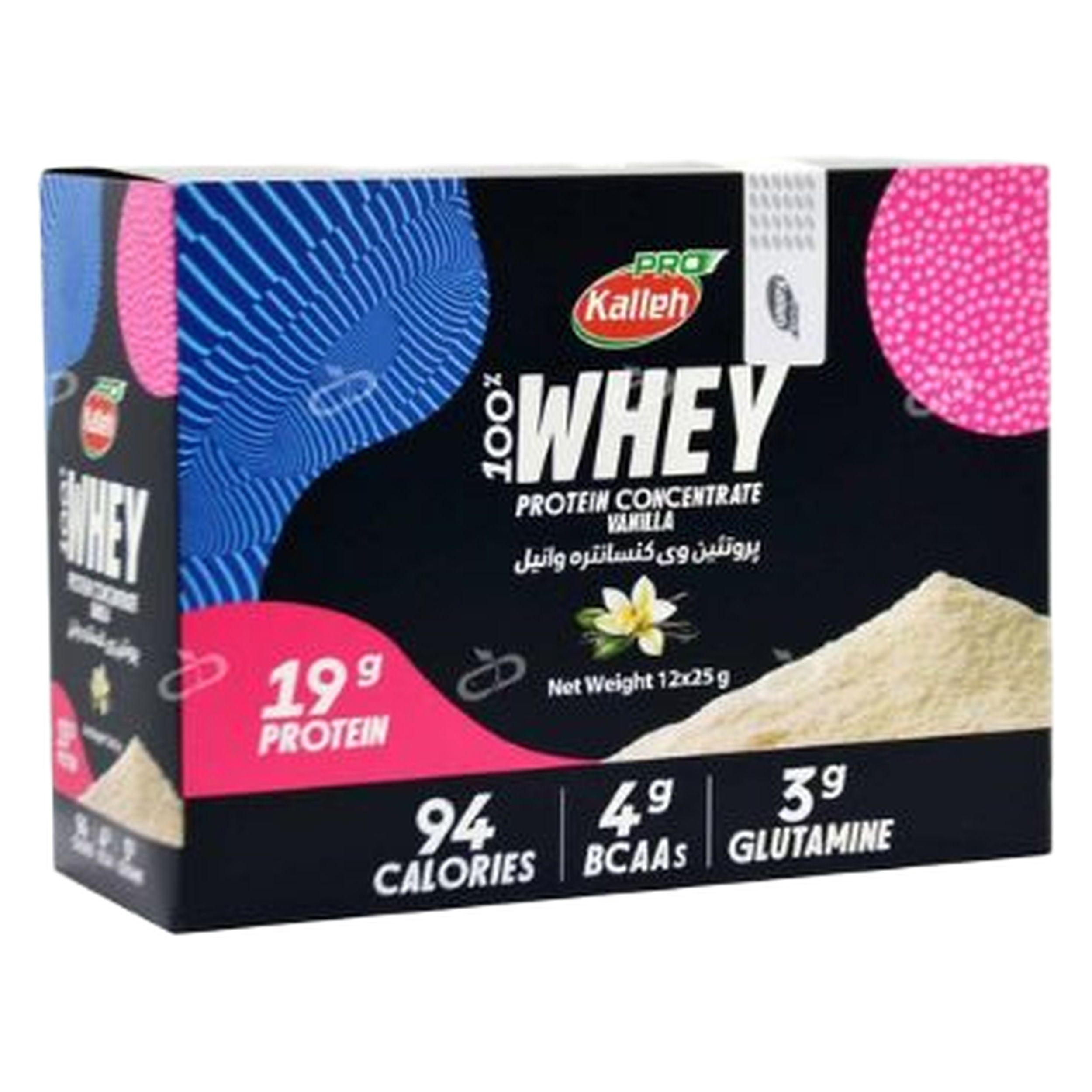 پروتئین وی طعم وانیل - 25 گرم، بسته 12 عددی