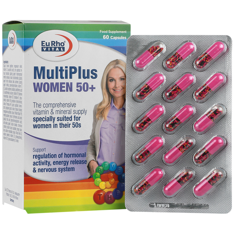 کپسول مولتی ویتامین Multiplus بانوان بالای 50 سال - بسته 60 عددی