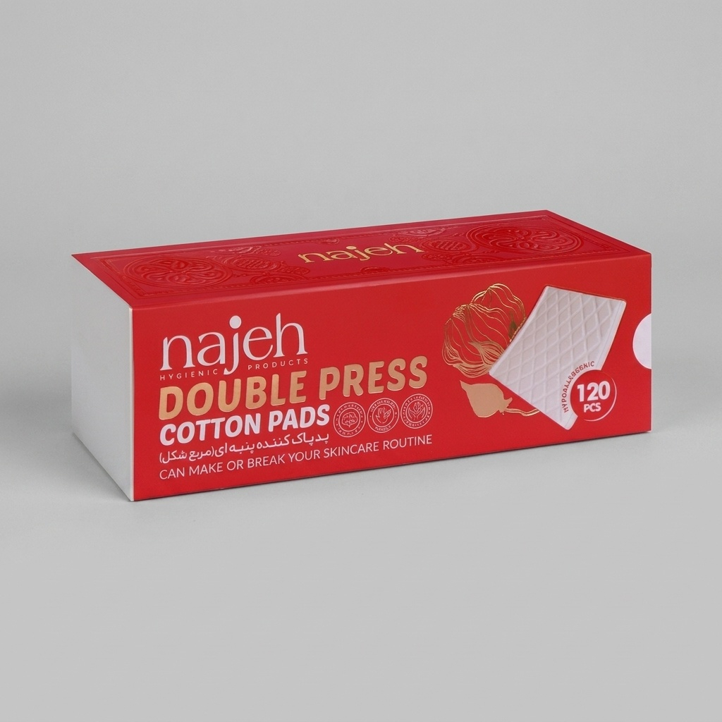 پد پاککننده آرایش Double Press - 120 عددی