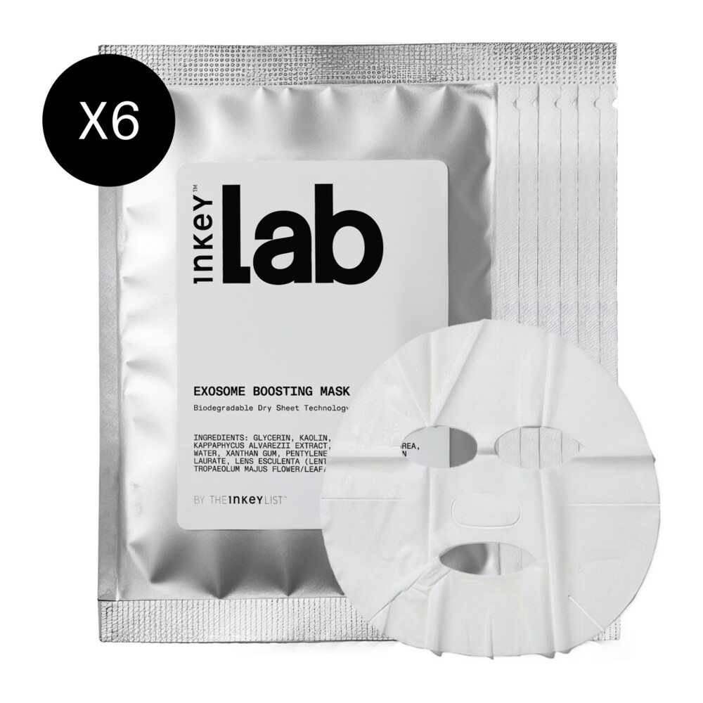 ماسک صورت The INKEY List Exosome Boosting Dry Sheet Masks - Pack of 6